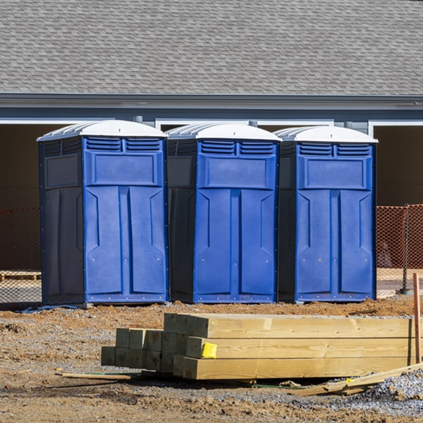 are there any restrictions on what items can be disposed of in the portable toilets in Lake Monticello